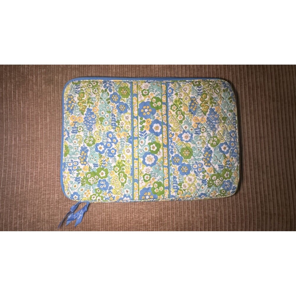 Vera Bradley Blue & Green Floral Computer Laptop Bag